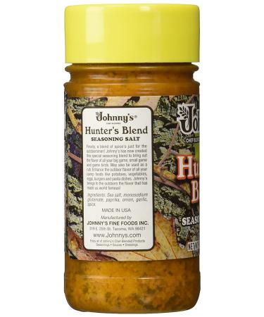 Johnnys Fine Foods Seasoning Salt Hunter - 8.5 oz | Premium Blend for Perfect Seasoning - Buy Online on GoSupps.com