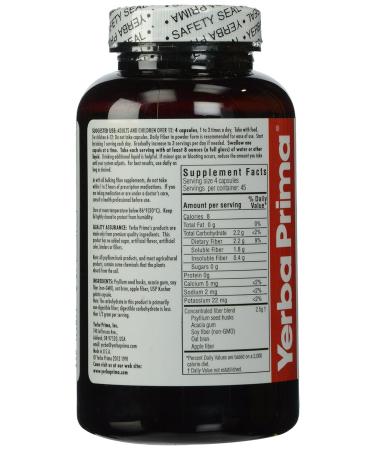Yerba Prima Daily Fiber Formula 625 mg 180 Capsules - Buy Online on GoSupps.com
