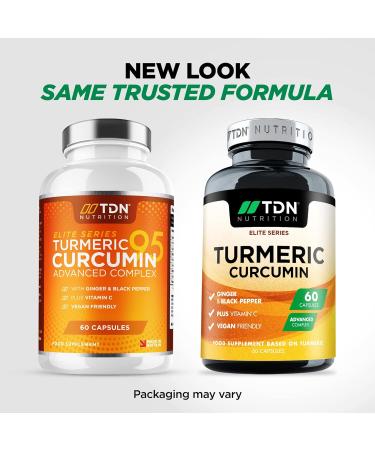 High Strength Turmeric Capsules for Muscle Soreness Relief (600mg) | Anti-Inflammatory with Black Pepper | 30-60 Day Supply of High Potency Curcumin Supplement - Buy Online on GoSupps.com