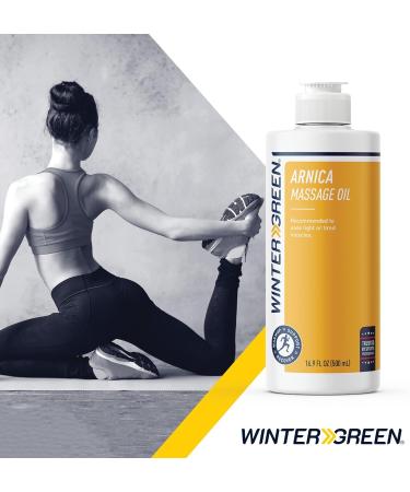 Wintergreen Arnica Massage Oil 500ml - Soothing Pain Relief | International Shipping - Buy Online on GoSupps.com