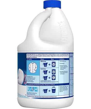 Clorox Splash-Less Disinfecting Bleach Regular - 77oz Bottle - Buy Online on GoSupps.com