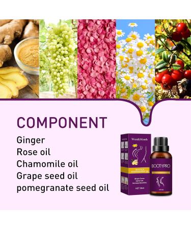 Bootypro Hip Lifting Massage Oil Booty Enhancement Oil Plump Up Booty Enhancement Oil Hip Lift Up Essential Oil Big Butt Massage Cream Buttock Lifting Essential Oil for Women (10ml 3Pcs) - Buy Online on GoSupps.com