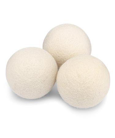 Molly's Suds Wool Dryer Balls (set of 3) - Natural Fabric Softener Reduce Drying Time Reusable Chemical Free Unscented - Buy Online on GoSupps.com