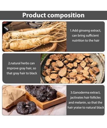 Darka Anti-Graying Hair Serum | 3pcs Ganoderma Nutrient Formula for Hair Growth & Eyebrow Care | Natural Anti-Gray Solution - Buy Online on GoSupps.com