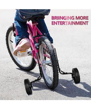 BNKIHDD Bicycle Training Wheels - Stronger Version, Adjustable Stabilizer for 12-20 Inch Kids Bikes, Black - Buy Online on GoSupps.com