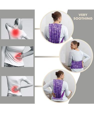 Nature Creation Microwave Heating Pad for Back & Spine - Purple Flowers Design - Hot/Cold Pack for Back Pain Relief - Reusable & Microwavable - 1 Pack - Buy Online on GoSupps.com