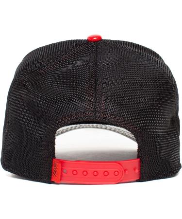 Goorin Bros. The Farm Unisex High Shine Faux Leather Snapback Trucker Hat in Black - Goaty McGoatface - Buy Online on GoSupps.com