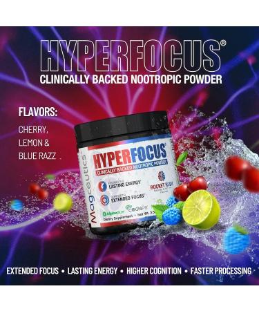 Magceutics Hyperfocus Nootropic Powder - Boost Memory & Cognitive Function - 3.52 Oz (Rocket Rush) - Buy Online on GoSupps.com