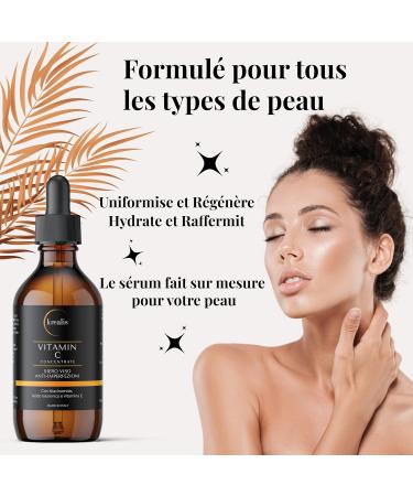 Krealis 100ml Vitamin C Face Serum with Hyaluronic Acid Niacinamide Vitamin E Face Serum Anti-Spot Anti-Blemish Vitamin C Serum Eye Contour Anti-Wrinkle and Concealer - Buy Online on GoSupps.com