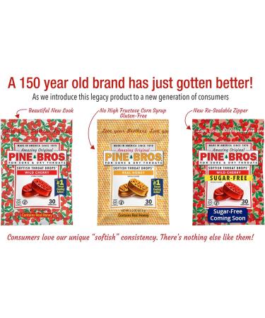 Pine Bros. Softish Throat Drops Value Pack Wild Cherry 30 ea (Pack of 2) - Buy Online on GoSupps.com