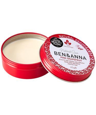 Buy Ben & Anna Natural Pink Grapefruit Cream Deodorant Tin 1.59 oz | Eco-Friendly & Long-Lasting | International Shipping Available - Buy Online on GoSupps.com