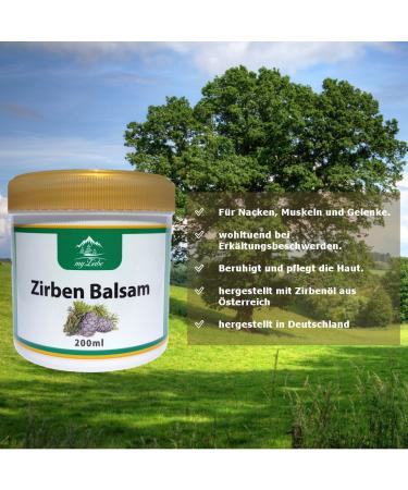 Swiss Stone Pine Balm 200ml - Soothing Relief for Neck Muscles Joints & Cold Symptoms | Made with Premium Austrian Pine Oil - Buy Online on GoSupps.com
