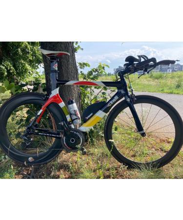 Triseven Carbon Frame Pocket Bicycle Bag | Top Tube Bag for Bike Packing & Racing | E-Bike Accessories | Durable Black Handlebar Bag - Buy Online on GoSupps.com