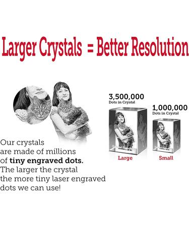 Custom Personalized Pet 3D Crystal Photo | Engraved Cat & Dog Pictures in Glass - Buy Online on GoSupps.com