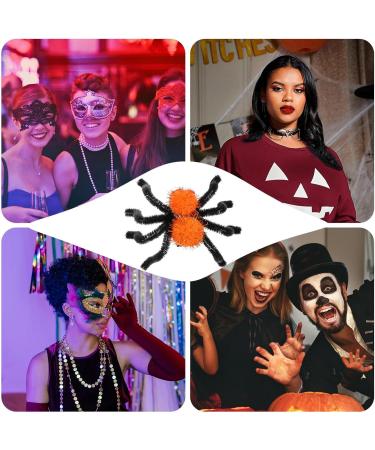 Halloween Spider Hair Clips - Horror Barrettes - Halloween Fancy Dress Accessory - Spider Dress Up Accessories Orange - Buy Online on GoSupps.com