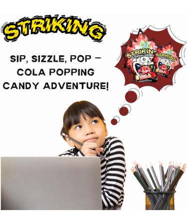 Striking Popping Candy Cola Flavour 15g (Pack of 4) - Buy Online on GoSupps.com