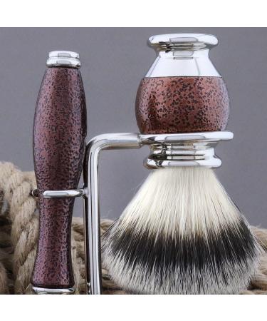 6 Pc Men's Grooming & Shaving Kit | 3 Edge Razor Badger Hair Brush Soap & Bowl | Perfect Gift for Him - Buy Online on GoSupps.com