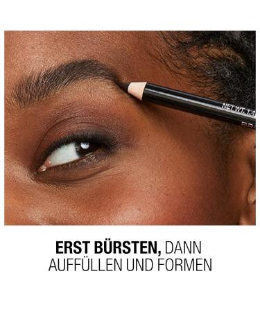 Manhattan Brow'tstic Professional Eyebrow Pencil FB. 004 Black Brown - 1.4g with Integrated Brush | Perfect Eyebrows for All Skin Types - Buy Online on GoSupps.com