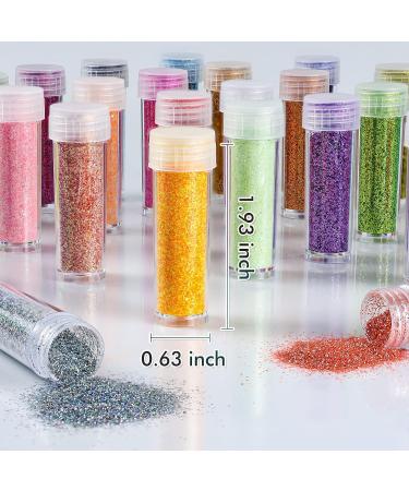 Ultra Fine Holographic Glitter Powder - 55 Colors for Resin Tumblers, Art Crafts, Nail, Body, Eye, Face, Hair Makeup - Buy Online on GoSupps.com