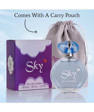 NovoGlow Sky for Women - 3.3 Fl Oz Eau De Parfum Spray - Long-Lasting Fruity Floral & Woody Scents Smell Sweet & Feminine All Day Includes Carrying Pouch Lovely Gift for Women on All Occasions - Buy Online on GoSupps.com