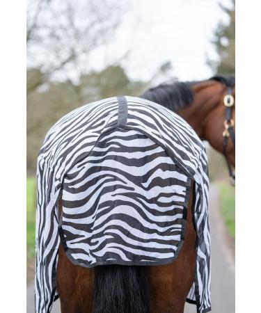HKM 550675 Zebra Fly Rug XL - White/Black with Cross Strap | International Shipping Available - Buy Online on GoSupps.com