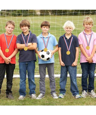Gejoy 30 Pieces Gold Plastic Winner Award Medals - Olympic Style Metal Awards for Sports, Competition & Talent Shows - Perfect for Spelling Bee, Gymnastics, Birthdays - Classic Style - Buy Online on GoSupps.com