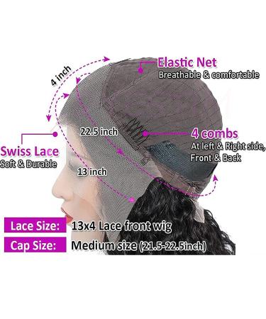 PRIMELACE 20 Kinky Curly Human Hair HD Transparent Lace Front Wig - 180% Density 13x4 Afro Kinky Curly Wig - Buy Online on GoSupps.com