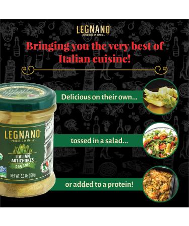 Organic Artichokes by Legnano | Quartered Artichoke Hearts in Oil | Non GMO  Product of Italy | 6.5 oz Jar Single - Buy Online on GoSupps.com
