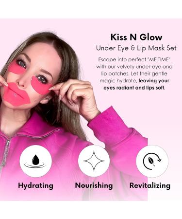 Hydrating Eye and Lip Mask Set - 28 Pcs for Dark Circles, Puffiness, and Dry Lips - Buy Online on GoSupps.com