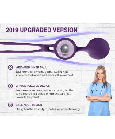 Deluxe Kegel Weighted Exercise Balls | Strengthen Pelvic Floor & Improve Bladder Control - International Shipping Available - Buy Online on GoSupps.com