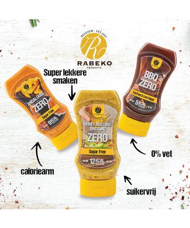  Rabeko Rabeko Zero Sauce | SAMURAI | 1 x 350 ml sugar-free & low fat healthy low-carb products low in calories low in fat for salads - Buy Online on GoSupps.com