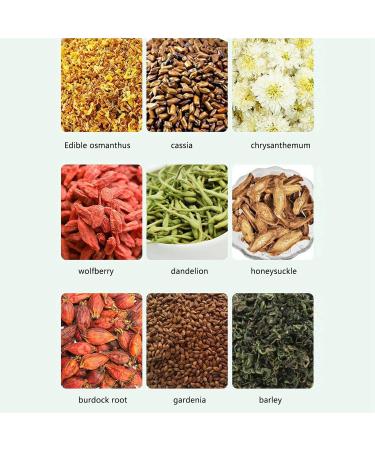  HYWHUYANG Tea Chrysanthemum Cassia Seed Tea Burdock Root Goji Berries Osmanthus Honeysuckle Herbal Tea Combination Pure Natural Health Tea (120g 6g x 20 Bags) For Modern People Friends - Buy Online on GoSupps.com
