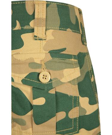 Mountain Warehouse Kids Cargo Shorts - 100% Cotton, Light Beige (Camo), 13 Years - Buy Online on GoSupps.com