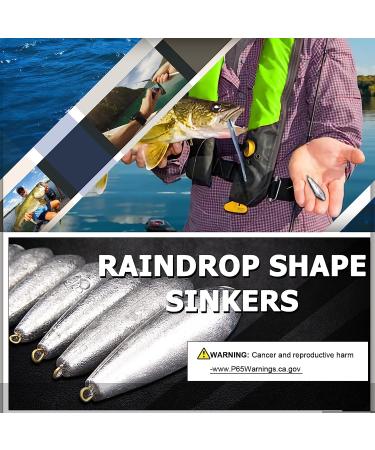 AMYSPORTS Drop Shot Fishing Weights Kit - Removable Lead Sinkers for Bass Casting - Size 1 (1oz.) - 10 pcs - Freshwater and Saltwater - Buy Online on GoSupps.com