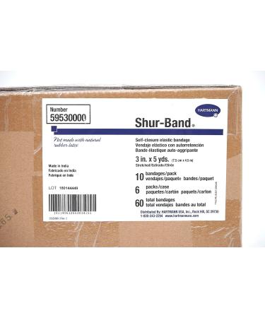 HARTMANN CONCO Shur-Band LF Elastic Bandages - Standard Compression 3" x 5 Yards Case of 60 - International Shipping Available - Buy Online on GoSupps.com