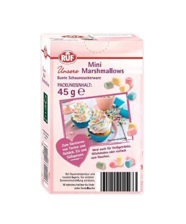 Ruf Mini Marshmallows - Pastel Cake & Cupcake Decor 10-Pack (10 x 45g) - Perfect Topping for Hot Drinks - International Shipping - Buy Online on GoSupps.com