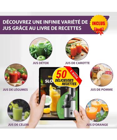 LEBENLANG Extracteur Vitesse Lente - Acier Inoxydable & Sans BPA I Extracteur Jus Centrifugeuse Extracteurs de Jus Juicer Machine I Extracteur de Jus de Fruits et L gumes Machine A Jus de Fruit - Buy Online on GoSupps.com