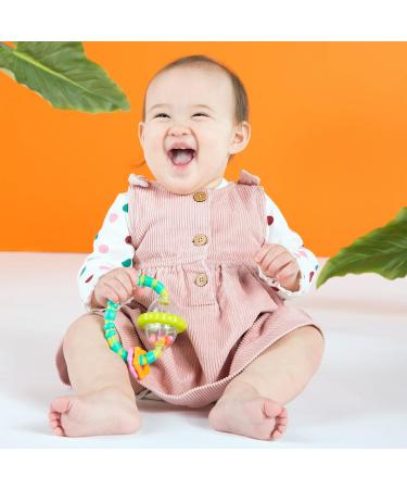 Bright Starts Everything Nice 9 Piece Gift Set | BPA Free Rattles & Teethers | Purple & Pink Baby Toys for Newborns - International Shipping - Buy Online on GoSupps.com