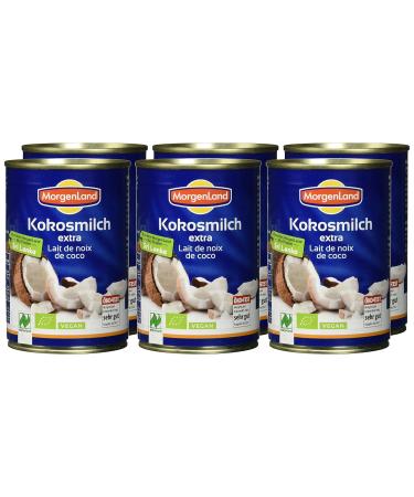 MorgenLand Organic Coconut Milk Extra - kotest Very Good 6-Pack (6 x 400ml) | Buy Internationally - Buy Online on GoSupps.com