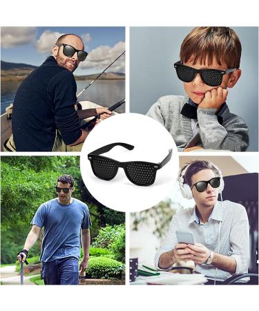 Hengrongshen Pinhole Glasses - 3 Pack Foldable Eye Relaxation Training Glasses for Improved Vision and Eye Health - Buy Online on GoSupps.com
