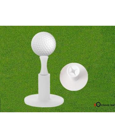 FINGER TEN Golf Rubber Tee Driving Range 5 Pack - Indoor/Outdoor Practice Mat Tee Adaptor Set - White/Black Tee Holder for Hitting Mats, 1.5 Size - Buy Online on GoSupps.com