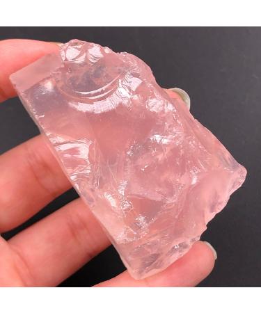 Natural Pink Rose Quartz Crystal Stone Rock Chips LuckyNatural Stones and Minerals Health Decoration NaturalReiki Decoration Stone Mineral Specimen (Size : 60-80g) - Buy Online on GoSupps.com