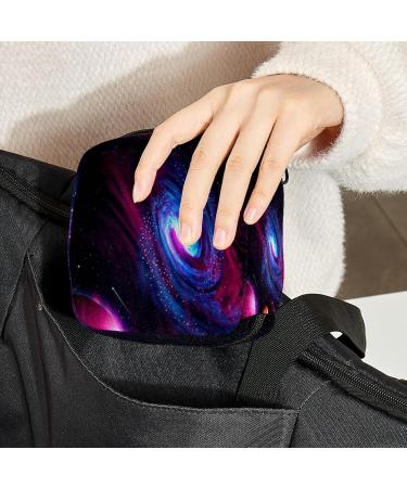 Galaxy Vortex Planet Sanitary Napkin Storage Bag | Large Capacity Menstrual Cup Pouch | Travel Makeup Organizer - Color 10 - Buy Online on GoSupps.com