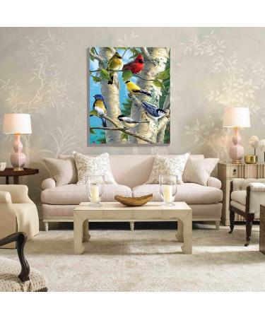 iCoostor Paint by Numbers DIY Acrylic Painting Kit - Branch Magpie Pattern - 16x20 - for Kids & Adults Beginners - Buy Online on GoSupps.com