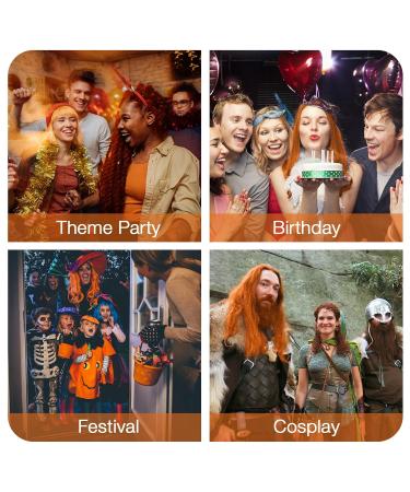 Magic Master Hair Color Wax - Temporary Keratin Hair Dye for Men & Women | Orange Party Festival & Cosplay Style - Buy Online on GoSupps.com