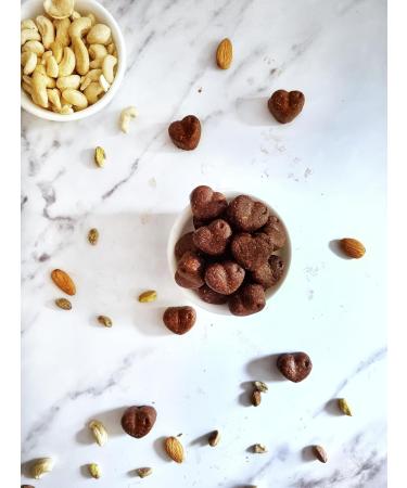 12 X Cacao & Saffron Nutty Energy Bites | All Natural Ingredients| Made of Nuts and Dates| Vegan - Buy Online on GoSupps.com