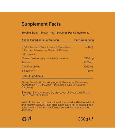 Warrior EAA Essential Amino Acids Fruit Salad 360g - Premium Muscle Recovery - Buy Online on GoSupps.com