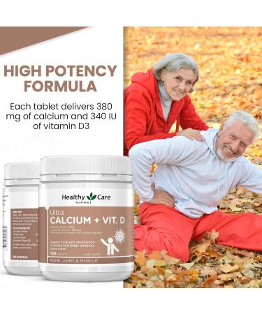 Healthy Care Ultra Calcium Plus Vitamin D 150 Tablets - Buy Online on GoSupps.com