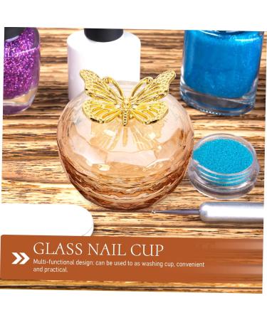 minkissy Nail Art Brush Cup Nail Art Liquid Holder Acrylic Nail Tools Nail Dish Cup Nail Cup Manicure Dish Cup Glass Nail Dish Bowl Nail Art Cup Manicure Nail Dish Nail Dappen Dish - Buy Online on GoSupps.com