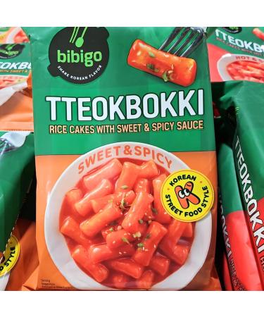 CJ Korean Tteokbokki Rice Cake 360g - Sweet & Spicy Sauce | Authentic Korean Flavor - Buy Online on GoSupps.com